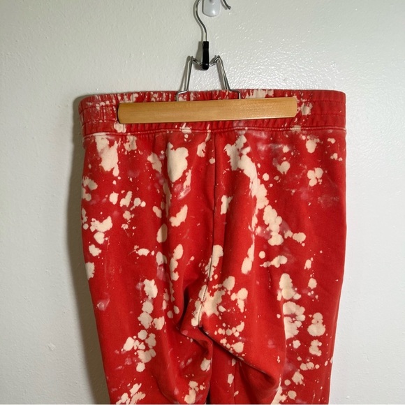 Offline by Aerie Jogger Sweatpants Red White Bleach Tie Dye S - Picture 7 of 10